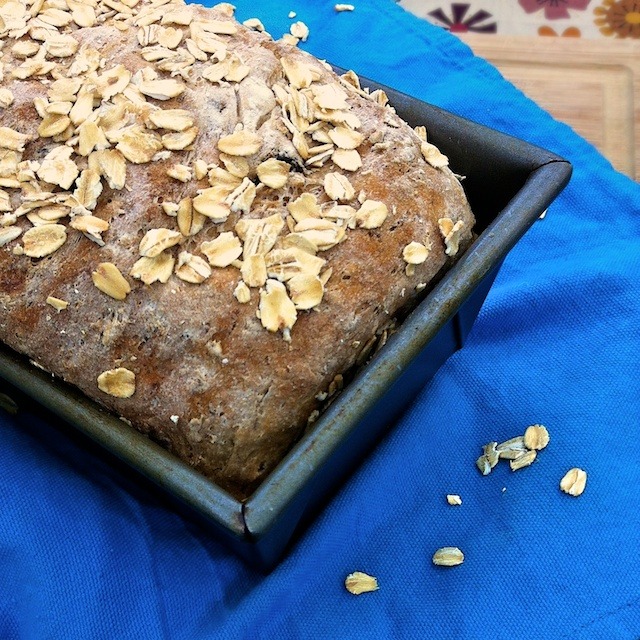 Homemade-Oatmeal-Raisin-Bread {whole grain}