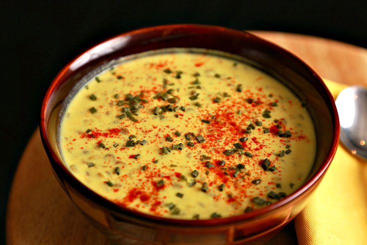 lentils with yogurt soup
