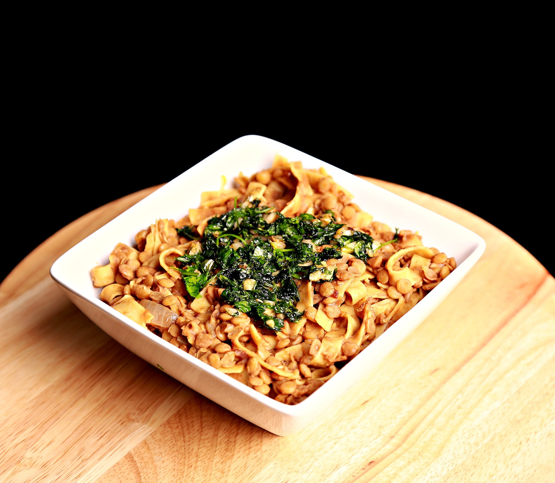 lentils with pasta