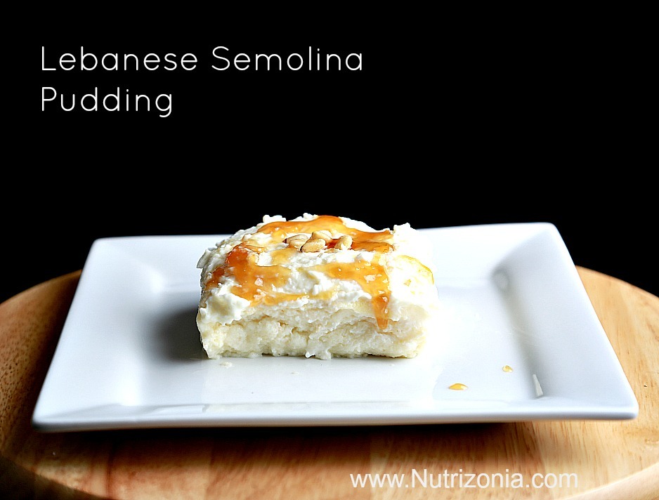 lebanese semolina pudding 