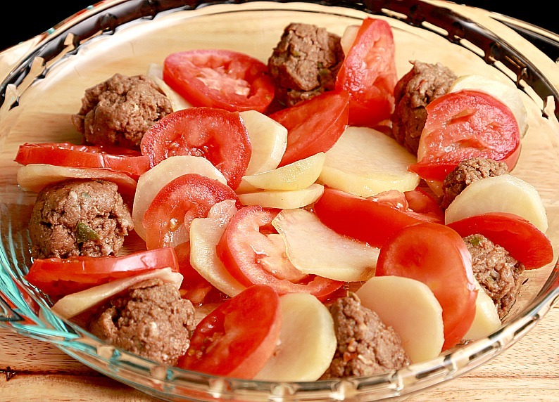 baked meatballs with tahini sauce