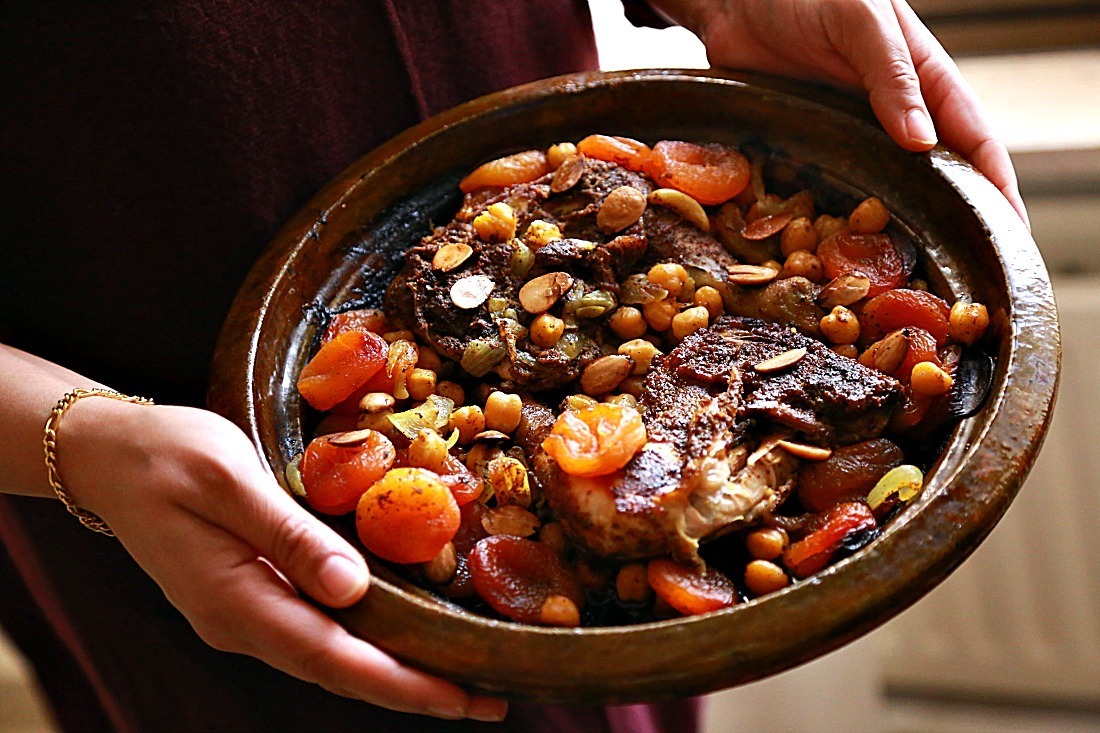 Chicken and Dried Apricots Morrocan Tajine 5