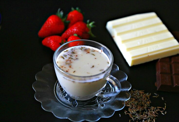 Lavender white hot chocolate