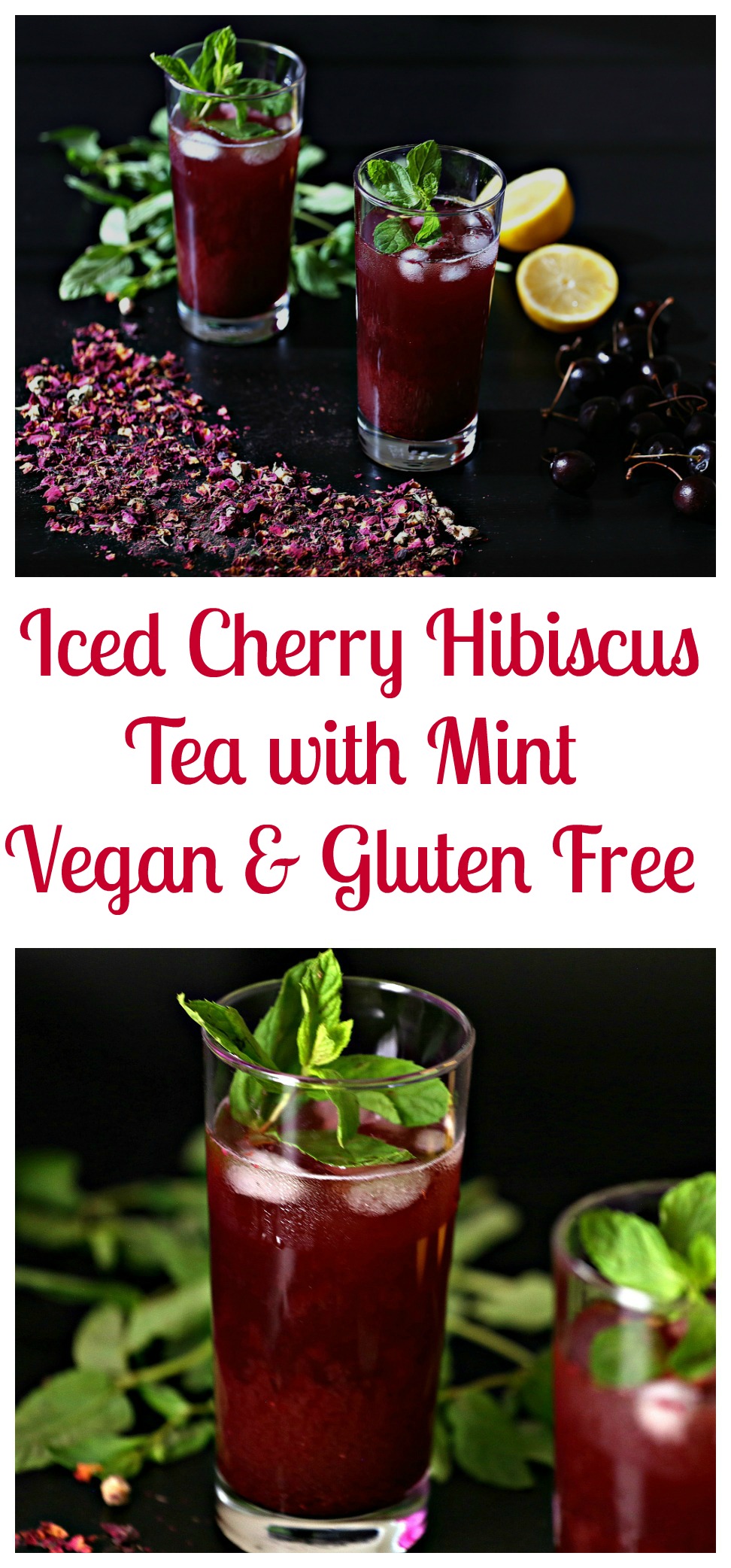 Cherry hibiscus tea collage edited