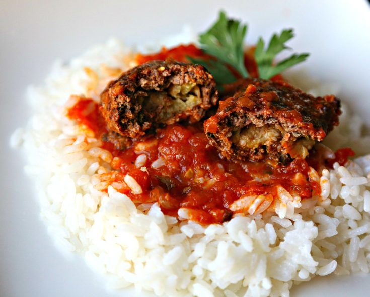 Turkish Kofta Stuffed with Eggplant