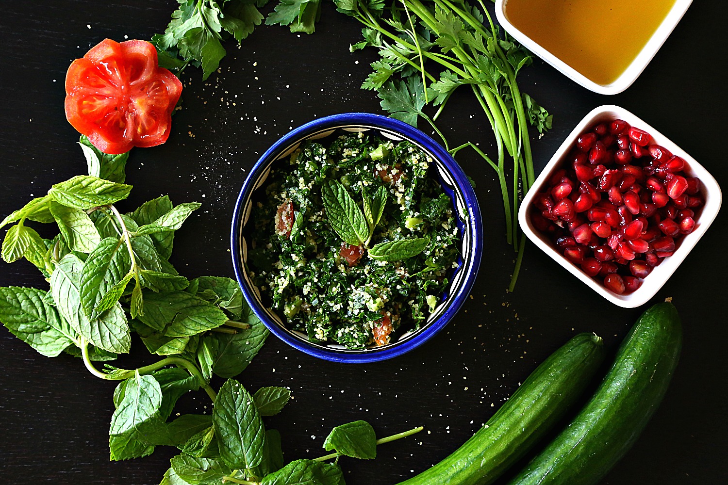 tabbouleh , a parsley salad