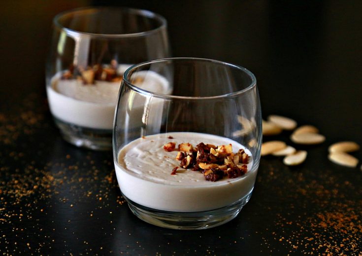 Almond cream pudding