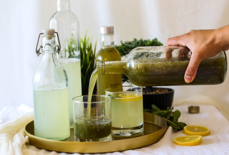 Mint Lemonade with Orange Blossom Water