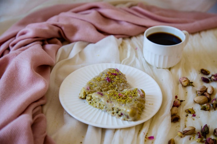 Petal Rose & Pistachio Scones (Vegan & Gluten Free)