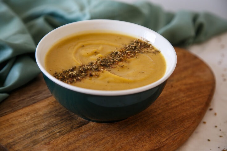 Brown Butter Pumpkin Soup with Za'atar 