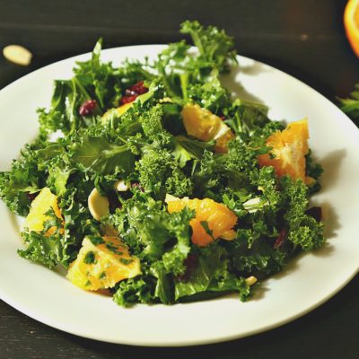 Fresh Kale Salad with Orange