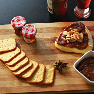 Baked Brie with Chai Date Spread