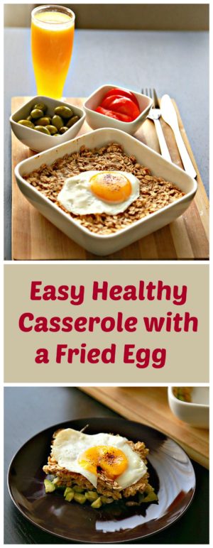 Easy Healthy Casserole With A Fried Egg Nutrizonia