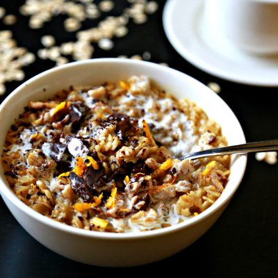 Quick “Earl Grey Tea” Orange Oatmeal