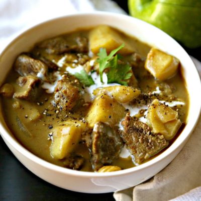 Asian Beef Curry Stew with Apples