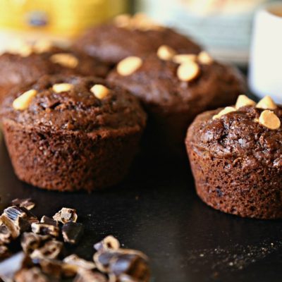 Carob Oat Flour Muffins