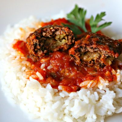 Turkish Kofta stuffed with Eggplant