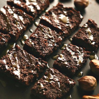 Decadent Tahini and Chestnut Brownies