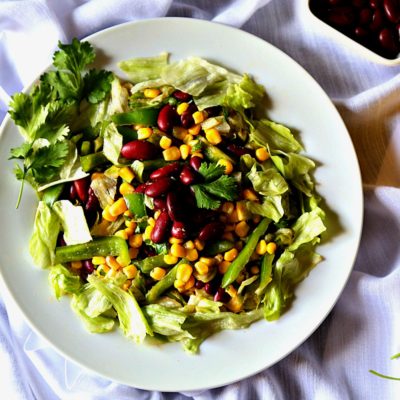 Crunchy Red Beans Salad