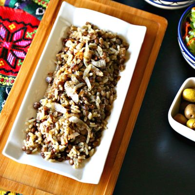 Rice and Lentils Pilaf (Mujaddara)
