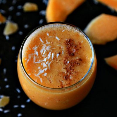 Easy Creamy Cantaloupe Smoothie