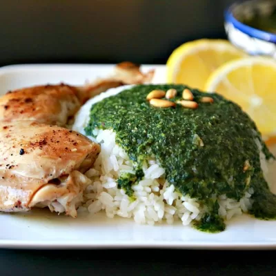 Jew’s Mallow Soup {Mloukhyia}