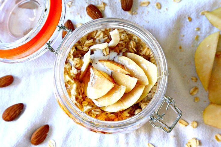 Overnight Oatmeal with Pears