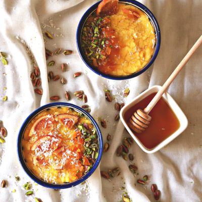 Polenta Porridge with Orange Blossom Water