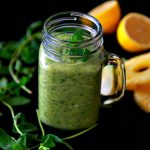 Avocado Smoothie with Pineapple and Mint