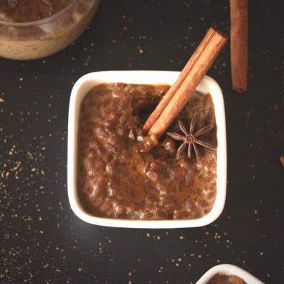 Pumpkin Pie Spice Brown Rice Pudding