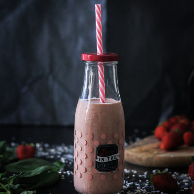 Creamy Strawberry Basil Shake