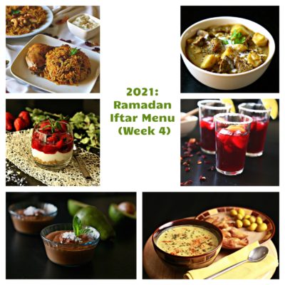 2021: Ramadan Iftar Menu (Week 4)