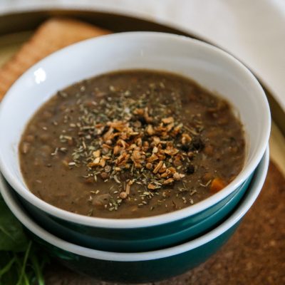 Leshta (Bulgarian Vegan Lentil Stew)
