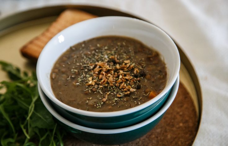 Lestaga ( bulgarin lentil stew ) Vegan