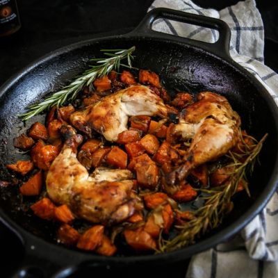 Roasted Sweet Potato with Chicken