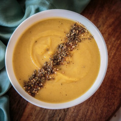 Brown Butter Pumpkin Soup with Za’atar