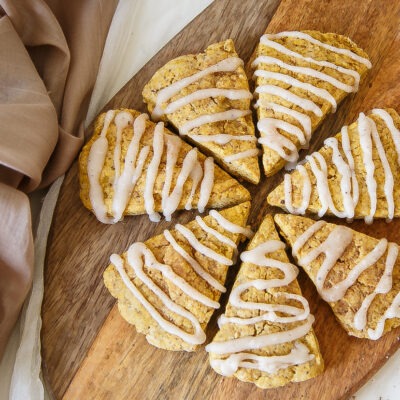 Vegan & Gluten Free Pumpkin Scones