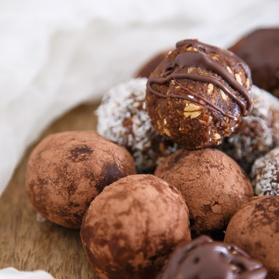 No-Bake Chocolate Pumpkin Tahini Bites (Halva-Inspired)