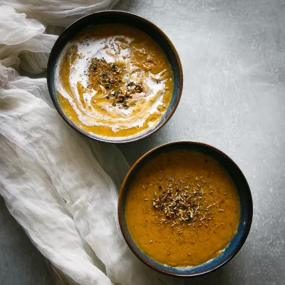 Healthy Sweet Potato Freekeh Soup