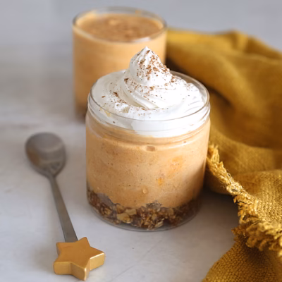 No-Bake Pumpkin Yogurt Cheesecake Jars (Gluten Free & High-Protein)
