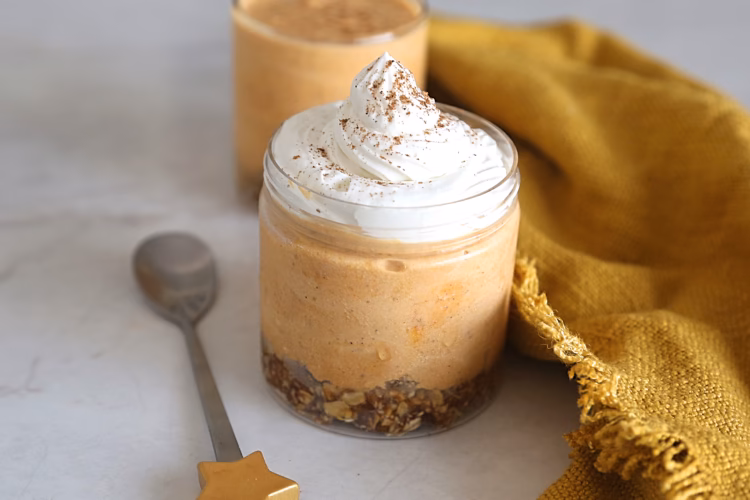 No-Bake Pumpkin Yogurt Cheesecake Jars (Gluten Free & High-Protein)